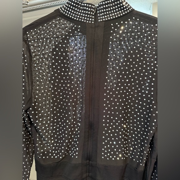 RHINESTONE BODYCON DRESS - SIZE S - Picture 4 of 4